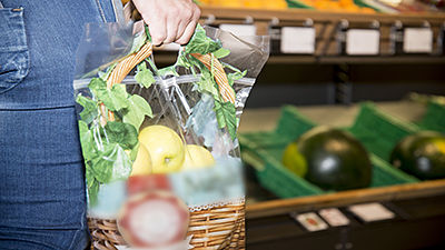 Plastic bags for fruit and vegetables